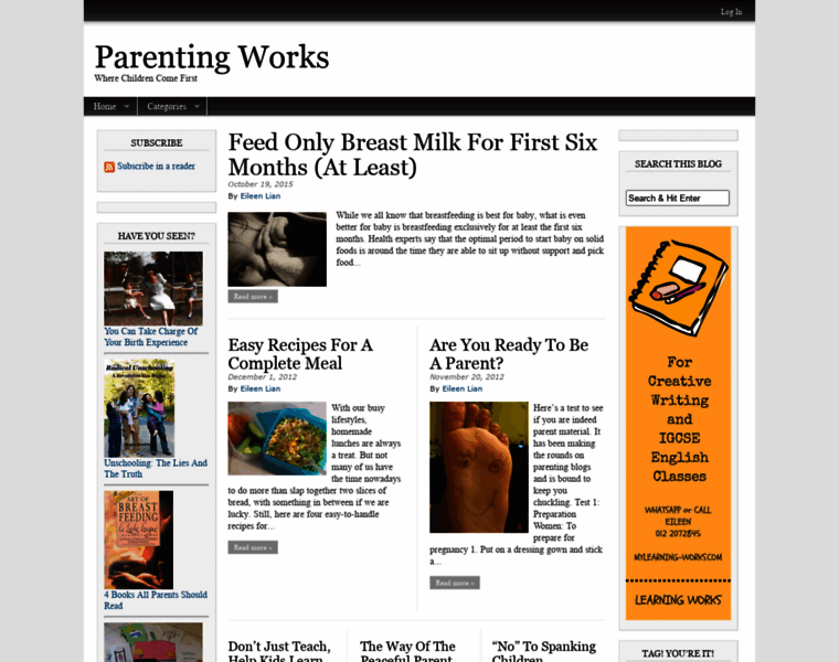 Parenting-works.com thumbnail