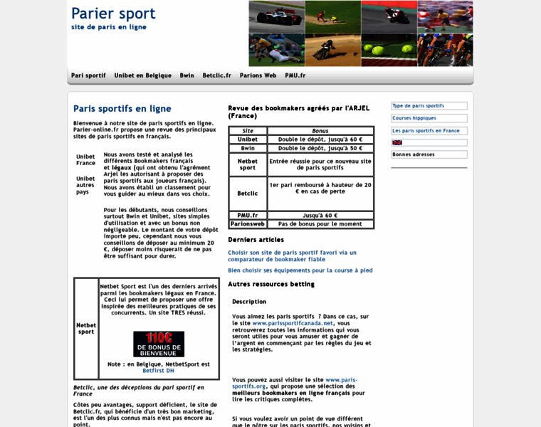 Parier-online.fr thumbnail