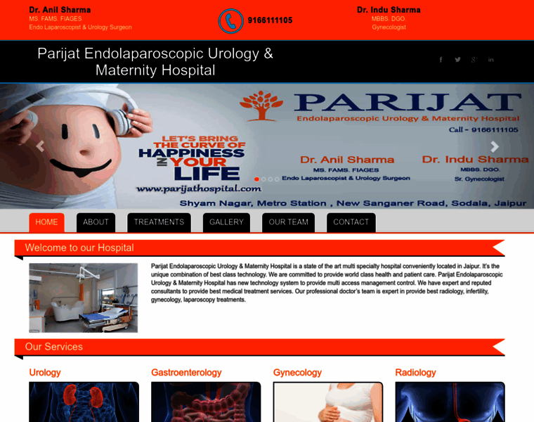 Parijathospital.com thumbnail