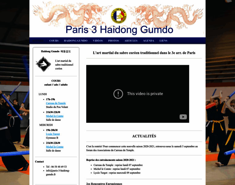 Paris-3-haidong-gumdo.fr thumbnail