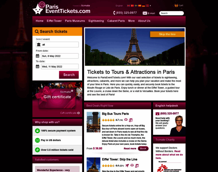 Pariseventtickets.com thumbnail