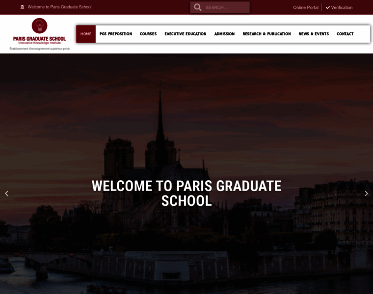 Parisgraduateschool.org thumbnail