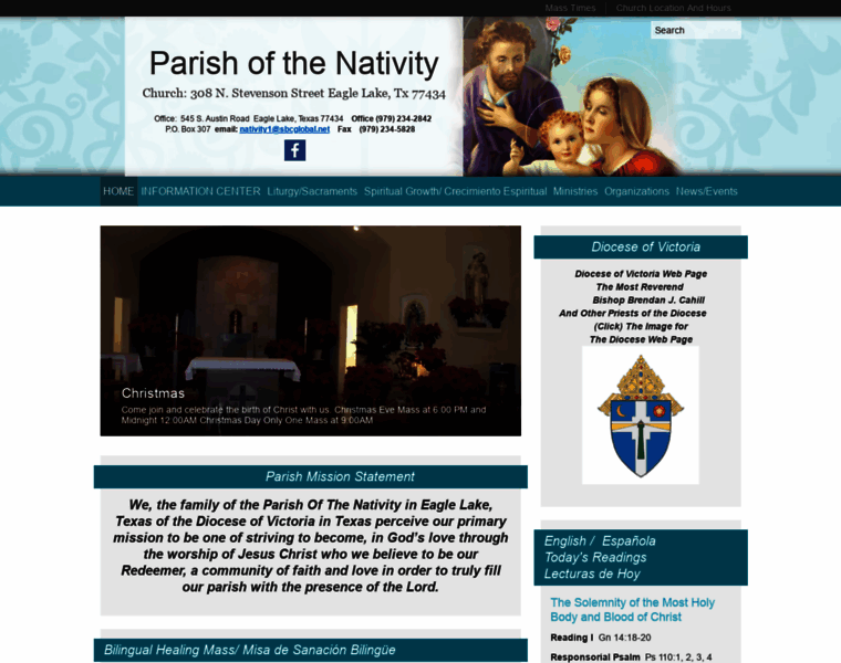 Parishofthenativity.org thumbnail
