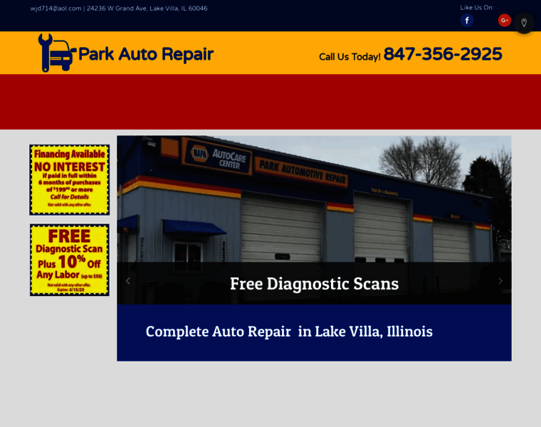 Parkautomotiverepair.com thumbnail