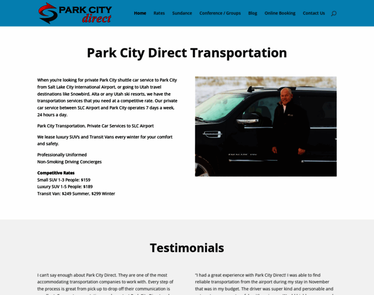 Parkcitydirectshuttle.com thumbnail