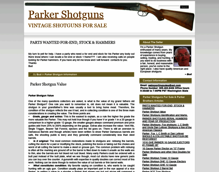 Parker-shotguns.com thumbnail