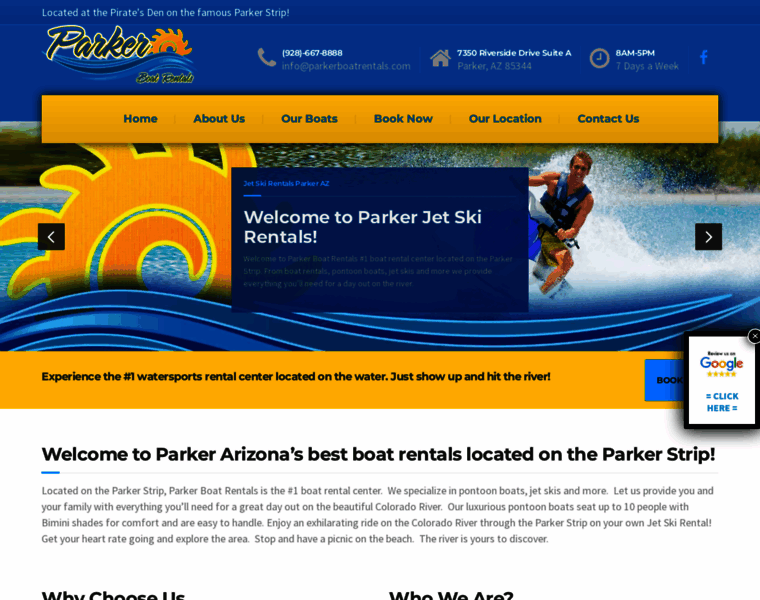 Parkerboatrentals.com thumbnail