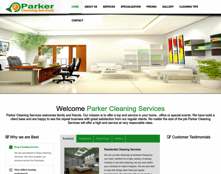 Parkercleaningservices.co.za thumbnail