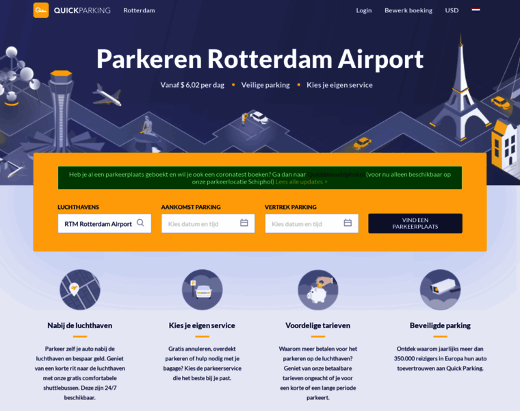 Parkerenluchthavenrotterdam.nl thumbnail