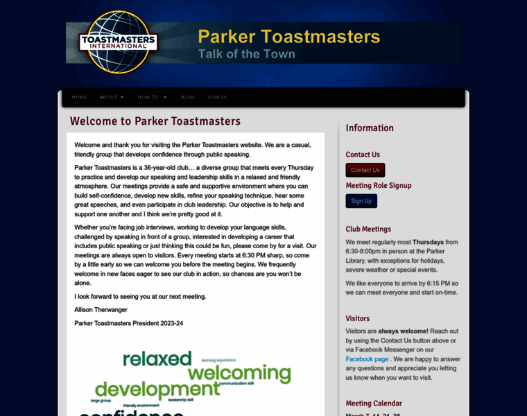 Parkertoastmasters.com thumbnail