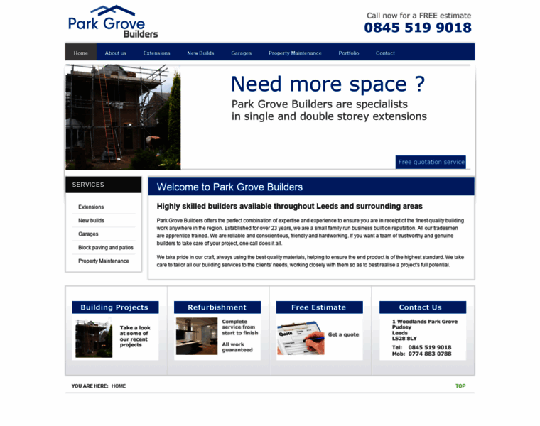Parkgrovebuilders.co.uk thumbnail