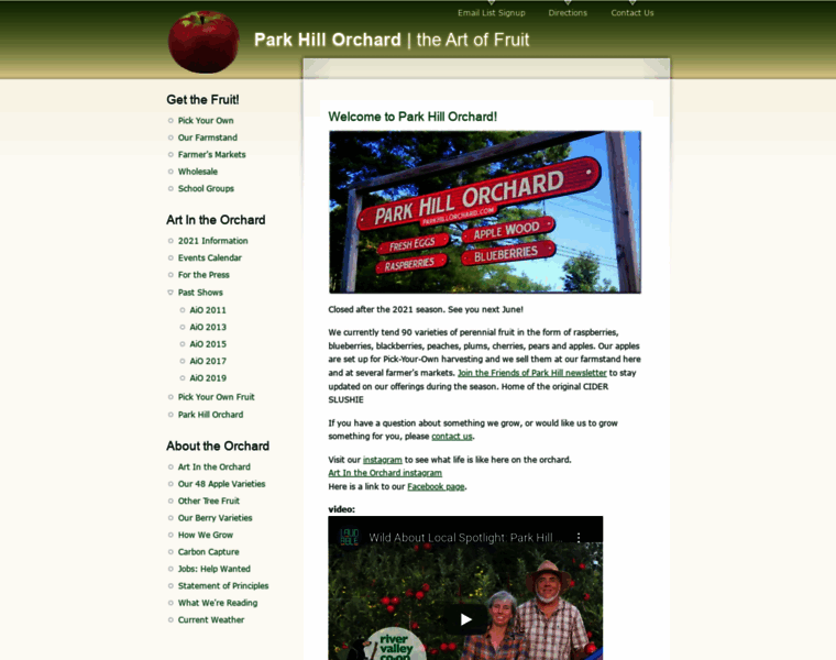 Parkhillorchard.com thumbnail