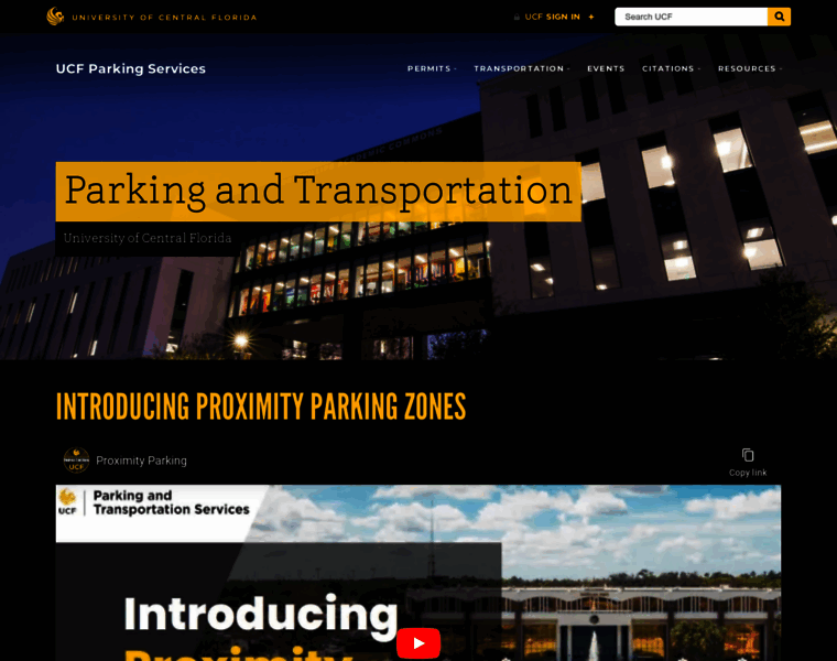 Parking.ucf.edu thumbnail