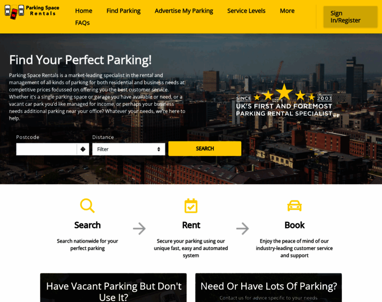 Parkingspacerentals.co.uk thumbnail