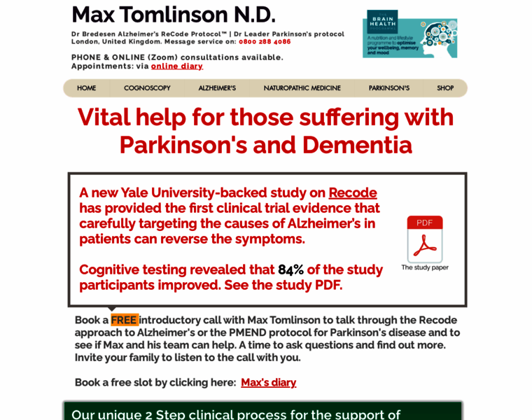 Parkinsons-alzheimers-clinic.com thumbnail