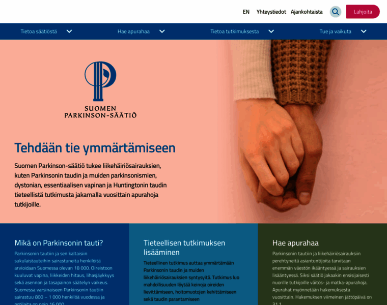 Parkinsonsaatio.fi thumbnail