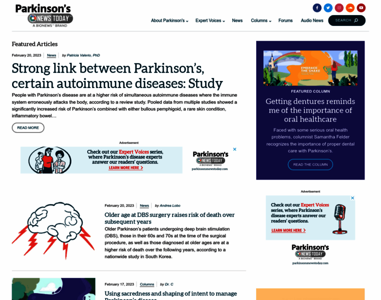 Parkinsonsnewstoday.com thumbnail