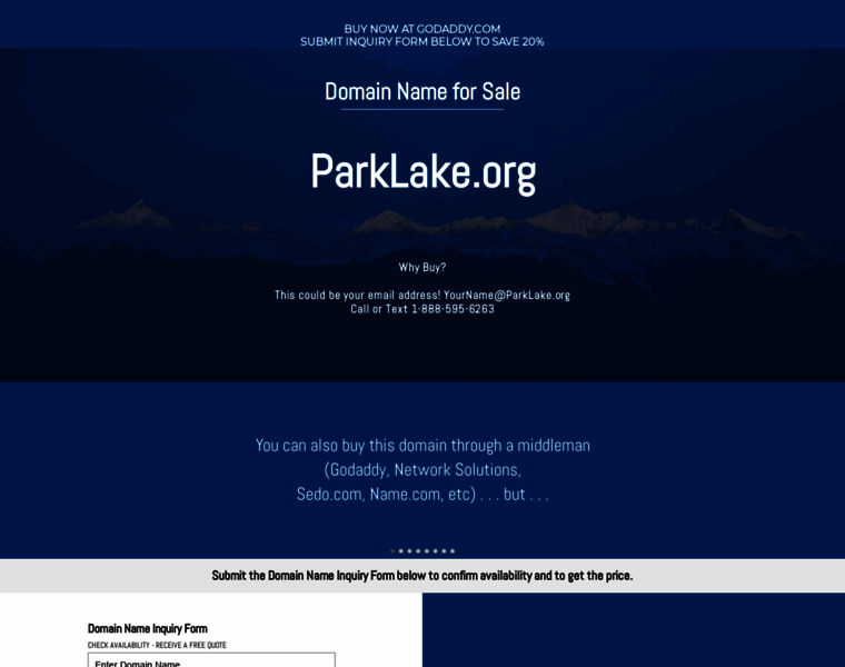 Parklake.org thumbnail