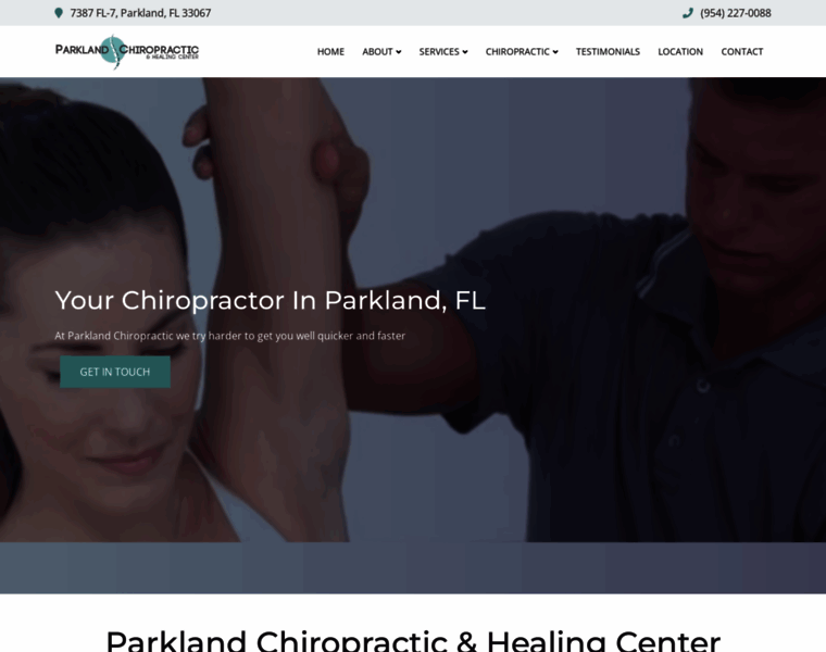 Parklandchiropractic.com thumbnail