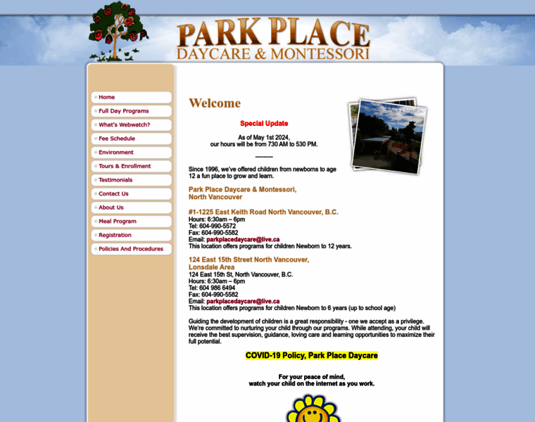 Parkplacedaycare.com thumbnail