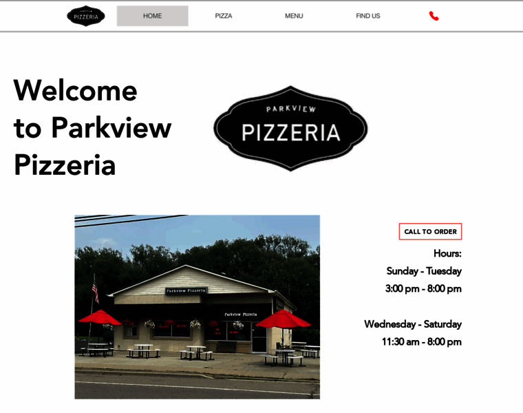 Parkviewpizza.com thumbnail