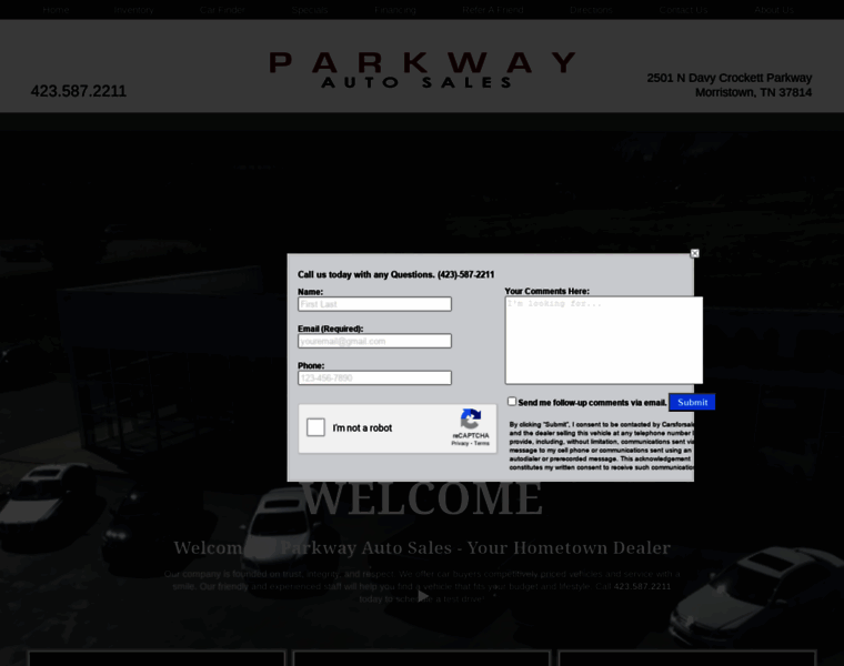 Parkwayautosales.us thumbnail