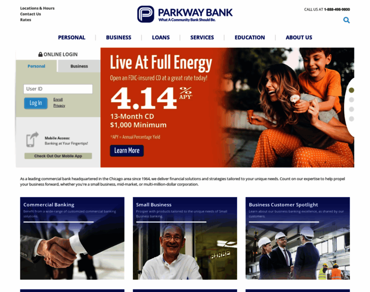 Parkwaybank.com thumbnail