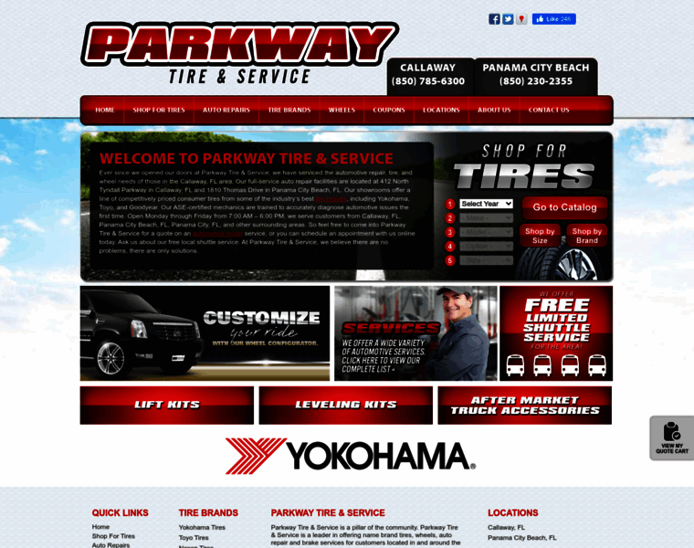 Parkwaytire.com thumbnail