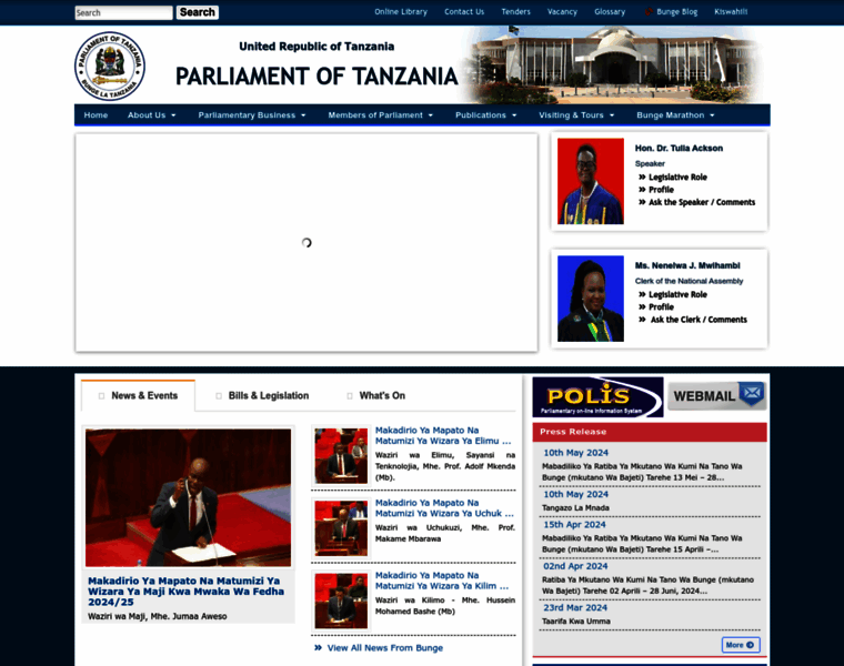 Parliament.go.tz thumbnail