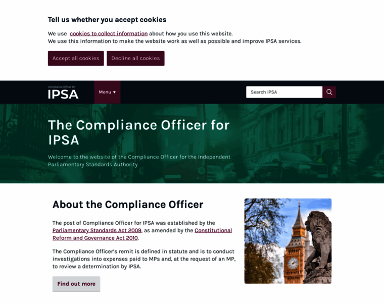 Parliamentarycompliance.org.uk thumbnail