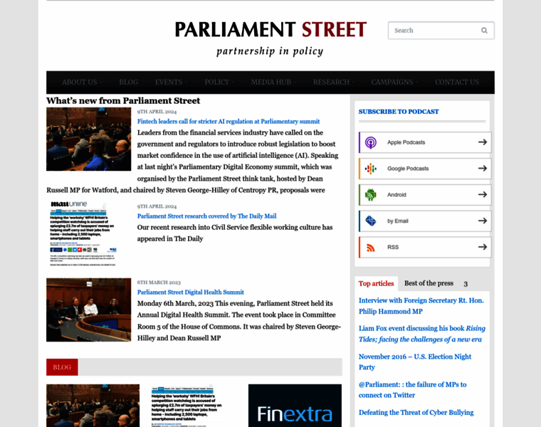 Parliamentstreet.org thumbnail