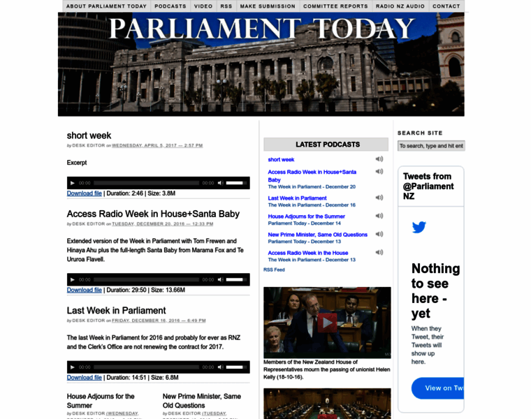 Parliamenttoday.co.nz thumbnail