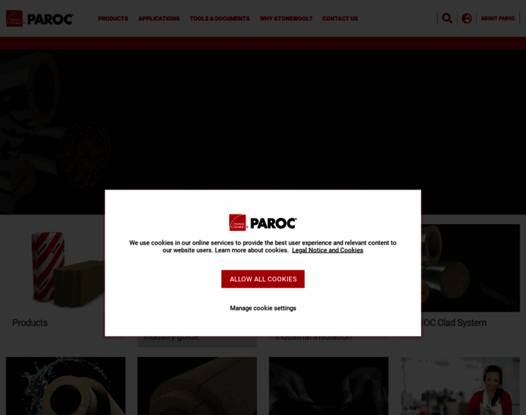 Paroc.co.uk thumbnail