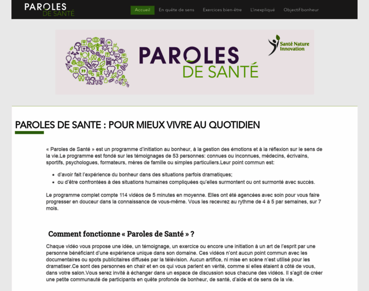 Paroles-de-sante.com thumbnail