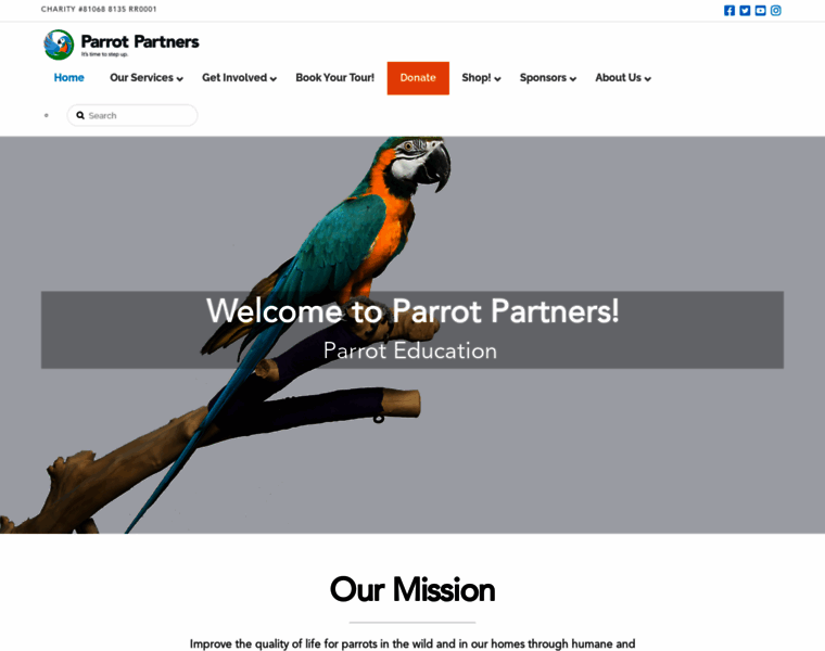 Parrotpartners.org thumbnail