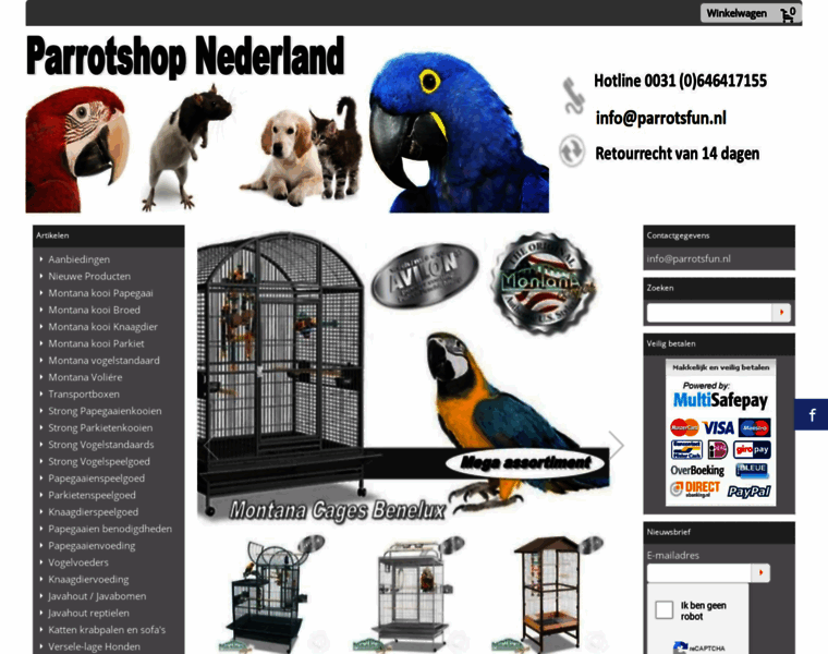 Parrotshopnederland.nl thumbnail