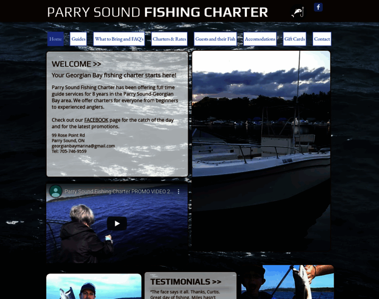 Parrysoundfishingcharter.com thumbnail