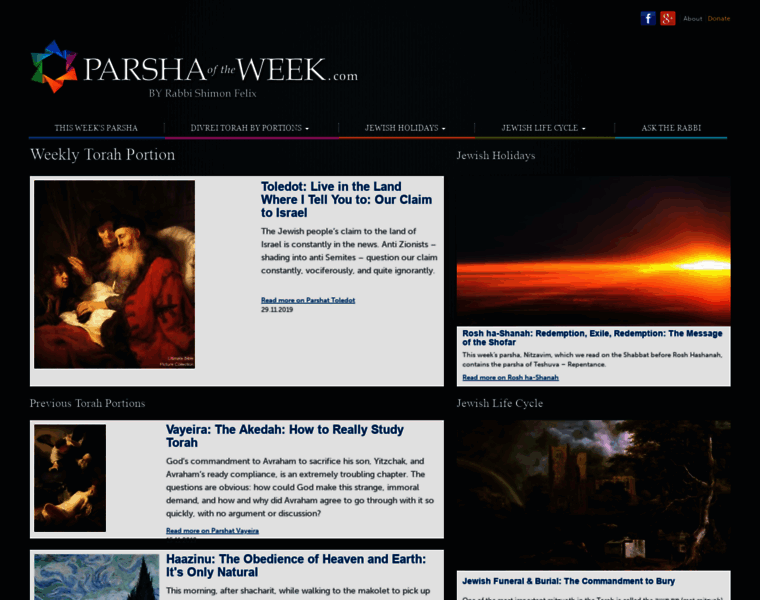 Parshaoftheweek.com thumbnail