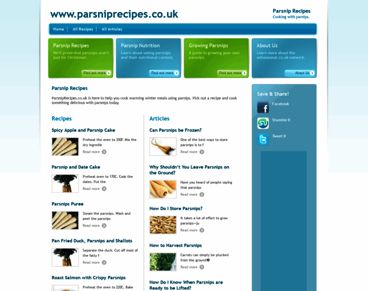 Parsniprecipes.co.uk thumbnail