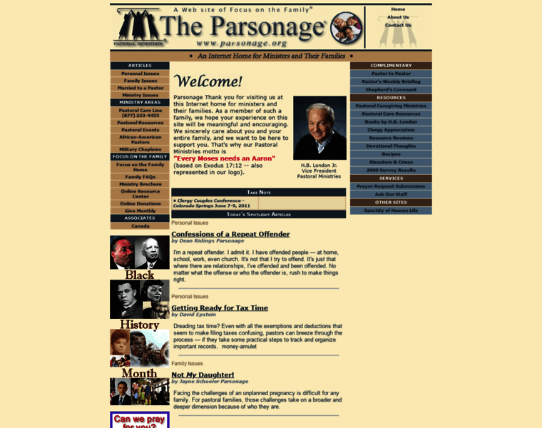 Parsonage.org thumbnail