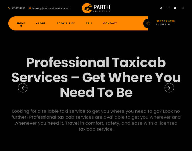Parthcabservices.com thumbnail