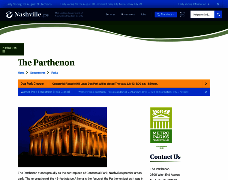 Parthenon.org thumbnail