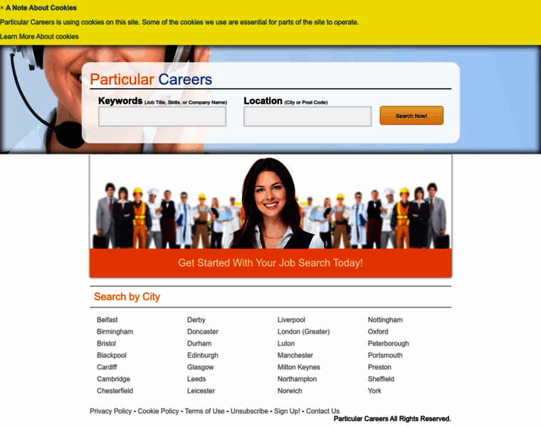 Particularcareers.co.uk thumbnail