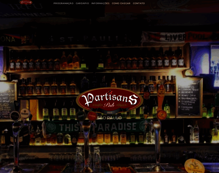 partisans.com.br at WI. Partisans Pub – Irish Pub – São Paulo