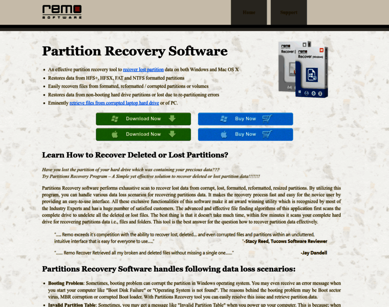Partitionsrecovery.com thumbnail