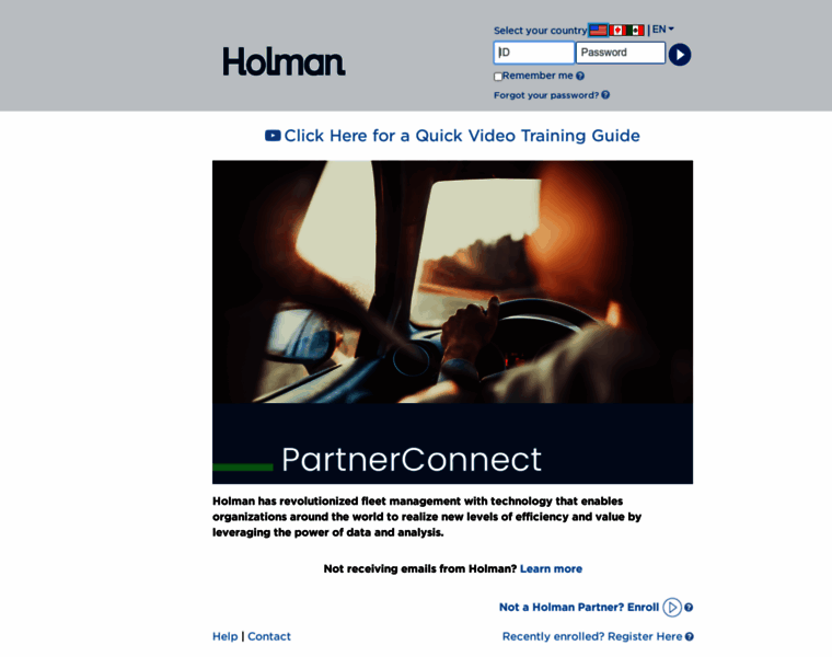 Partnerconnect.holman.com thumbnail