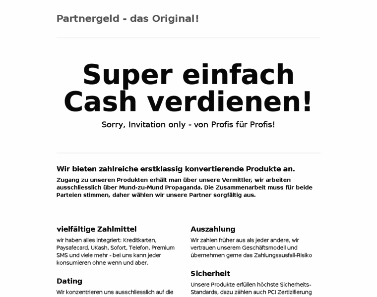 Partnergeld.com thumbnail