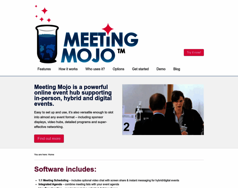Partnering-meeting-software.com thumbnail