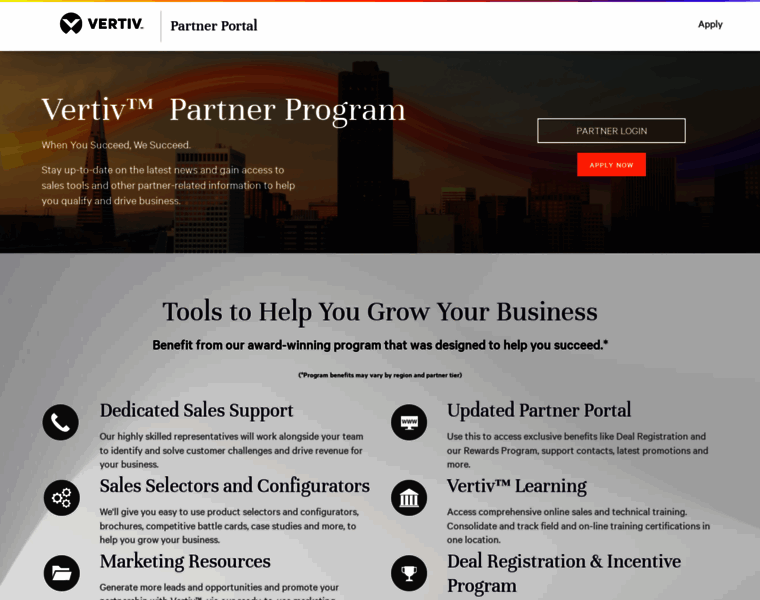 Partners.vertiv.com thumbnail
