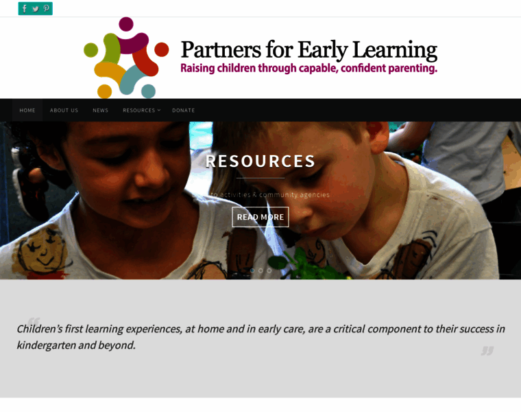 Partnersforearlylearning.org thumbnail